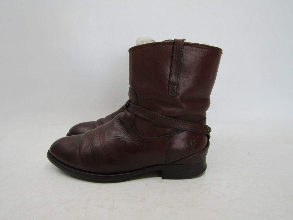 FRYE Womens Size 6 B Brown Leather Ankle Fashion Boots